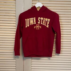 Iowa State Maroon Hoodie with Gold Lettering